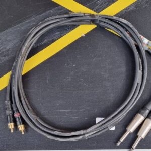 2x JACK 6,3mm Mono - 2x RCA M